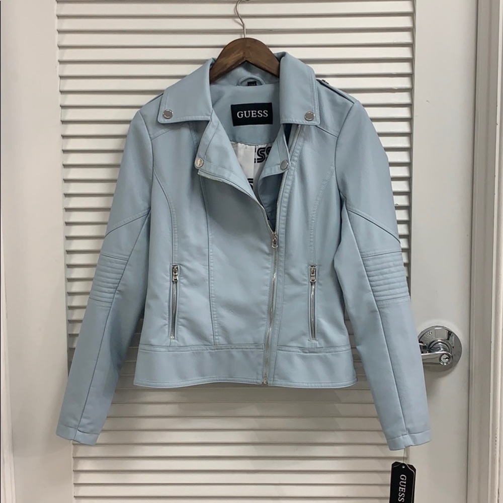 Guess Faux Leather Moto Jacket